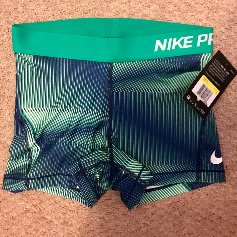 Green Nike Pro Workout Spandex Size SMALL